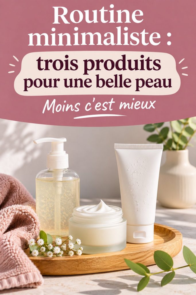 Produits de soin minimalistes pour une peau éclatante