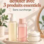 Une sélection de trois produits de soin minimalistes pour le visage.